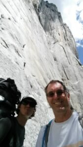 Ross and Randy at the base of El Capitan in Yosemite
