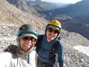 Ross and Randy climbing Bear Creek Spire