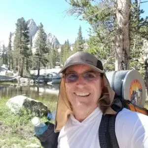 Randy backpacking in the High Sierras