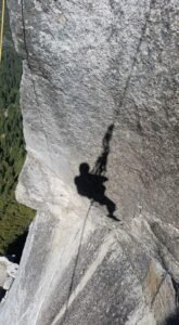 Randy jumaring up a big wall in Yosemite